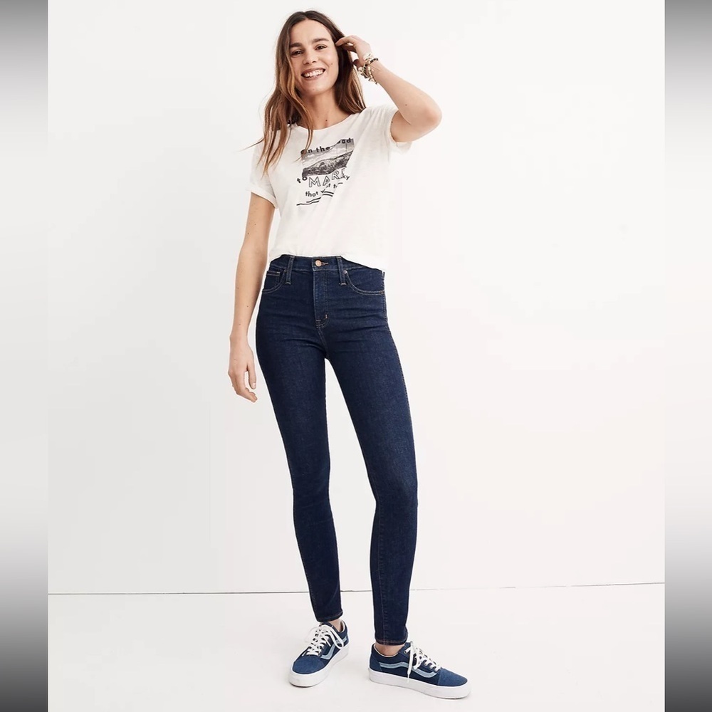 Madewell 10” High Rise Skinny Jeans in Lucille Wash 26